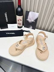 Chanel Cruise Sandals Beige - 1