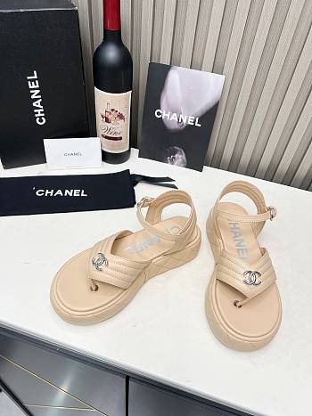 Chanel Cruise Sandals Beige