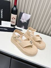 Chanel Cruise Sandals Beige - 4