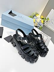 Prada Monolith platform sandals Black  - 1