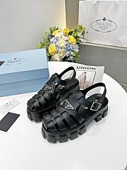 Prada Monolith platform sandals Black  - 3