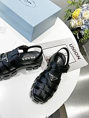 Prada Monolith platform sandals Black  - 2
