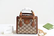 Gucci Diana crystals small tote bag Brown - Size: 20x16x10cm - 1
