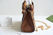 Gucci Diana crystals small tote bag Brown - Size: 20x16x10cm - 5