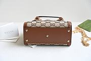 Gucci Diana crystals small tote bag Brown - Size: 20x16x10cm - 4