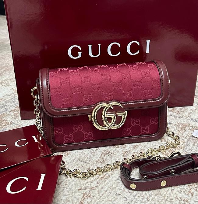 Gucci Go small shoulder bag Red - Size: 21.5x14x9cm - 1