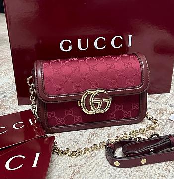 Gucci Go small shoulder bag Red - Size: 21.5x14x9cm