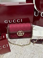 Gucci Go small shoulder bag Red - Size: 21.5x14x9cm - 3