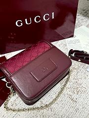 Gucci Go small shoulder bag Red - Size: 21.5x14x9cm - 2