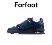 LV Trainer Sneaker Navy Blue  - 1