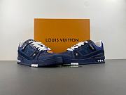 LV Trainer Sneaker Navy Blue  - 5