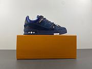 LV Trainer Sneaker Navy Blue  - 4