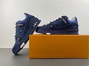 LV Trainer Sneaker Navy Blue  - 2