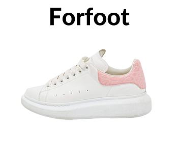 Alexander McQueen White Leather Oversized Low Top 