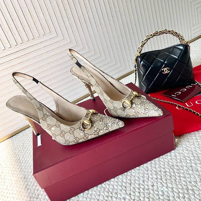 Gucci Women's Horsebit pump brown - heel height: 8.5cm - 1