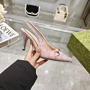 Gucci Women's Horsebit pump Pink - heel height: 8.5cm - 5