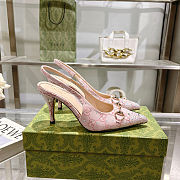 Gucci Women's Horsebit pump Pink - heel height: 8.5cm - 2