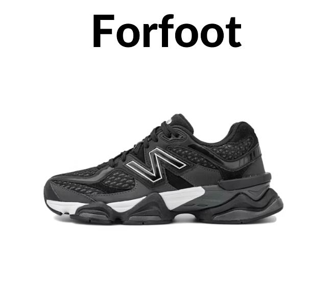 New Balance 9060 Shoe Palace Black Silver - U9060PNR - 1