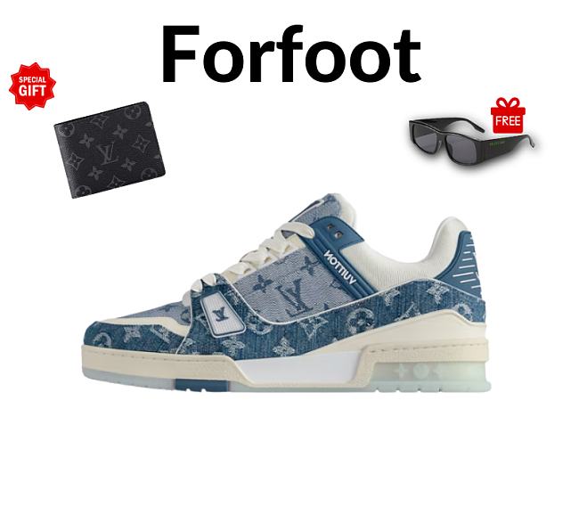 LV Trainer Sports Shoes Blue - 1