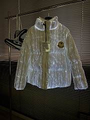 Moncler Maya 70 by Palm Angels Jacket Bright White - 1