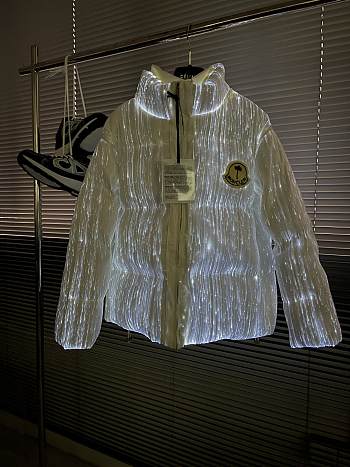 Moncler Maya 70 by Palm Angels Jacket Bright White