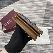 Gucci GG Emblem mini wallet Blue Denim - size: 11cm (width) x 8.5cm (height) x 3cm (depth) - 5
