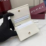 Gucci GG Emblem mini wallet Beige and White - size: 11 cm (width) x 8.5 cm (height) x 3 cm (depth) - 4