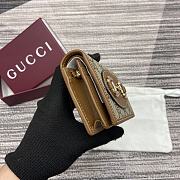 Gucci Horsebit 1955 card case wallet Brown - size: 11 cm (width) x 8.5 cm (height) x 3 cm (depth) - 4