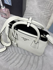 Prada mini double saffiano leather tote bag - size: 25x18.5x12.5cm - 5