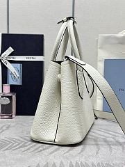 Prada mini double saffiano leather tote bag - size: 25x18.5x12.5cm - 3