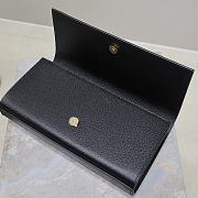 YSL Black Grained Leather Kate Monogram Clutch - size: 27x12x4cm - 3