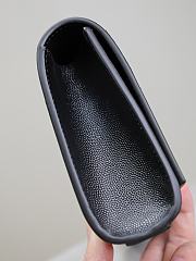 YSL Black Grained Leather Kate Monogram Clutch - size: 27x12x4cm - 2