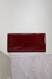 YSL Red Classic Leather Kate Clutch - size: 27x12x4cm - 5