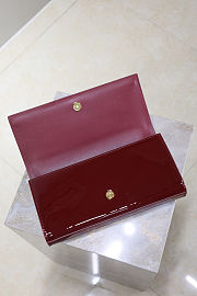 YSL Red Classic Leather Kate Clutch - size: 27x12x4cm - 3