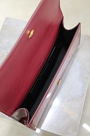 YSL Red Classic Leather Kate Clutch - size: 27x12x4cm - 2