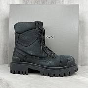 Balenciaga Men's Combat Strike Boot in Black - 5