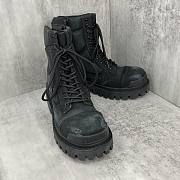 Balenciaga Men's Combat Strike Boot in Black - 3