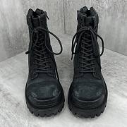 Balenciaga Men's Combat Strike Boot in Black - 4
