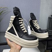 Rick Owens Mega Geobasket Leather Sneakers  - 2