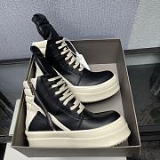 Rick Owens Mega Geobasket Leather Sneakers  - 4