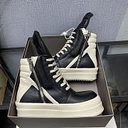 Rick Owens Mega Geobasket Leather Sneakers  - 5