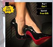 Christian Louboutin Hot Chick Black - heels height : 100 mm Pumps  - 1