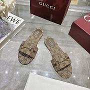 Gucci Women's slide sandal with Horsebit Brown  - 1