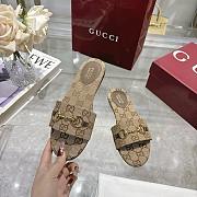 Gucci Women's slide sandal with Horsebit Brown  - 2