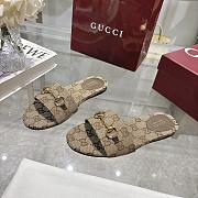 Gucci Women's slide sandal with Horsebit Brown  - 3