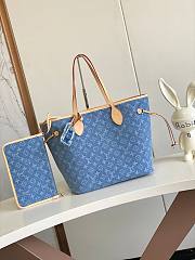 LV Neverfull MM Denim Blue - size: 32*29*17 cm - 1