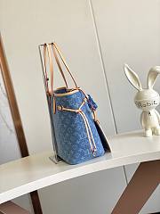 LV Neverfull MM Denim Blue - size: 32*29*17 cm - 5