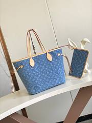 LV Neverfull MM Denim Blue - size: 32*29*17 cm - 2