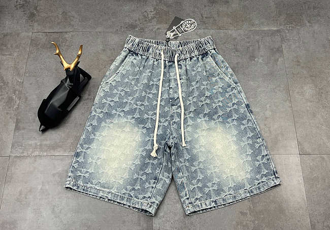 Chrome Hearts denim shorts  - 1