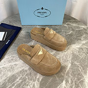 Prada Cow Suede Brown  - 1